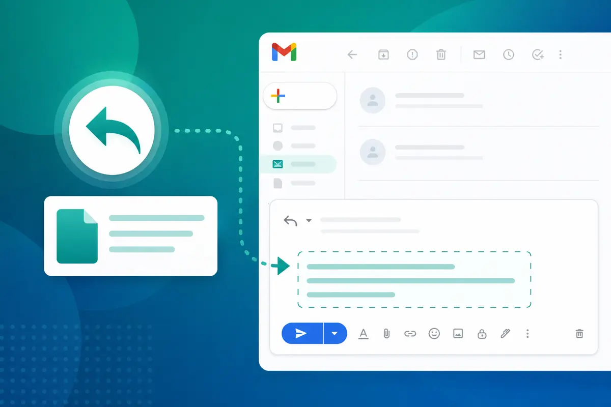 How to Insert a Template in a Gmail Reply | QwicMailer