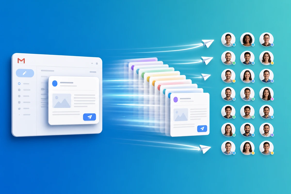 Fast Way to Send the Same Email to 25 People from Gmail | QwicMailer